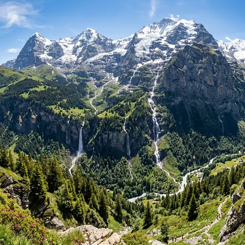 Mountain Waterfall Cascades | Natural Spectacle Photography