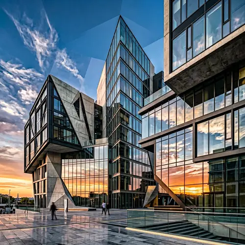 Abstract Modern Architecture | Geometric Buildings Design