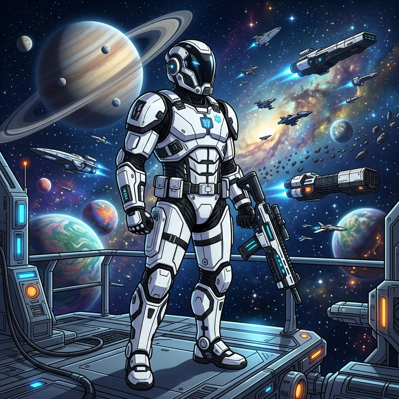 Stormtrooper in Intergalactic Environment