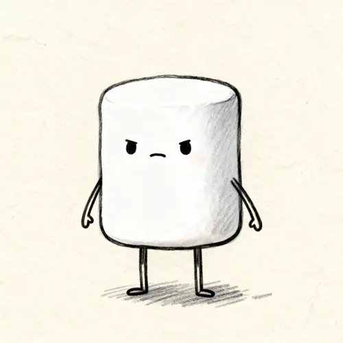 Cute Marshmallow Character for Indie Game Art