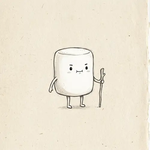 Cute Marshmallow Character for Indie Game Art