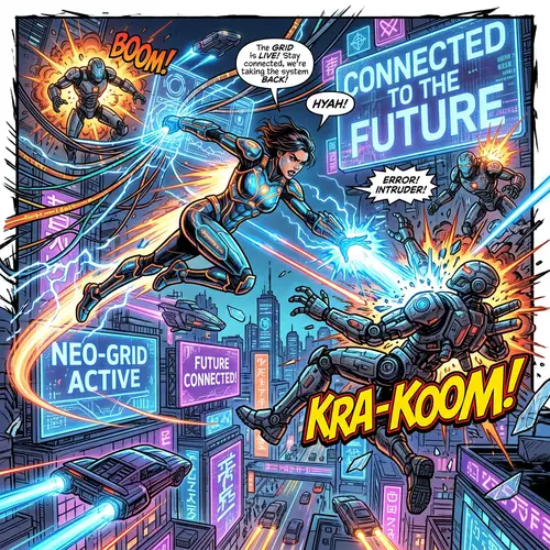 Discovering the Future: Alex and Byte's Adventure