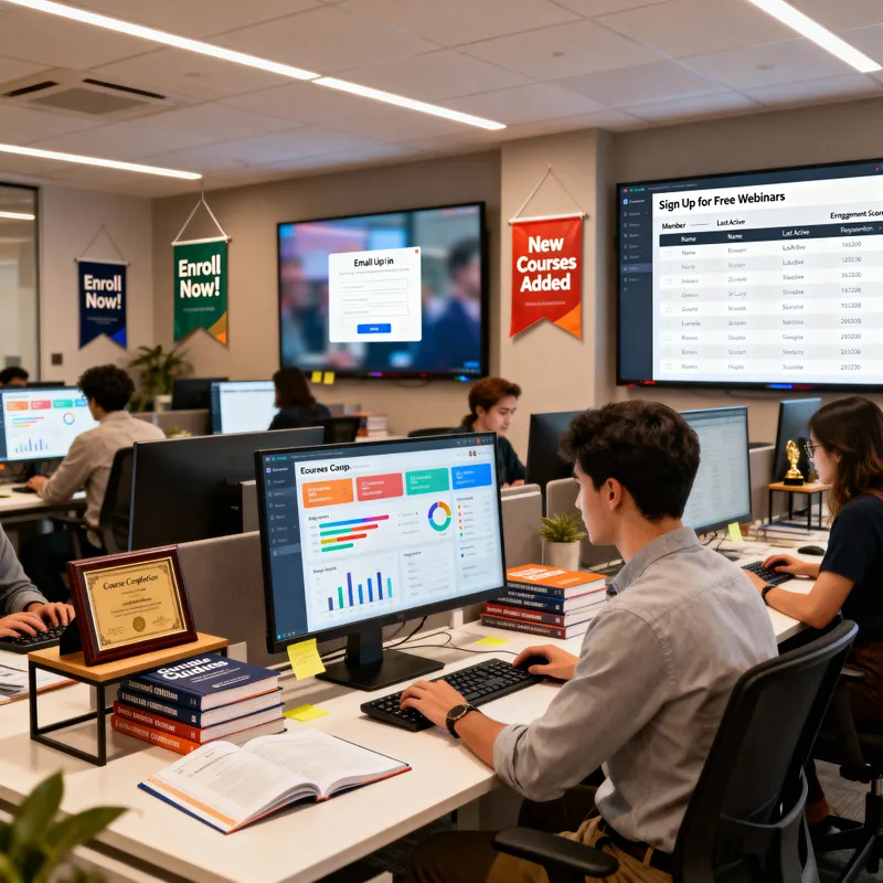 Modern Online Education Office Setup