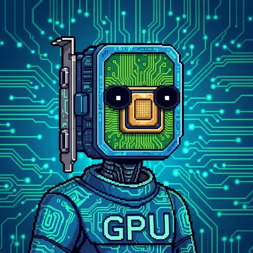 Pixel Art Person with GPU Theme