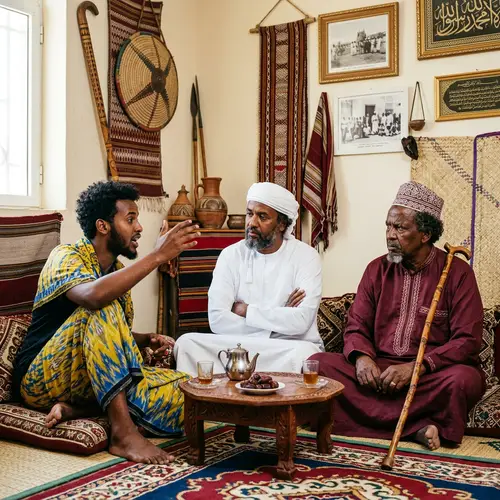 Discussion Among Somali Men | Cultural Conversation Scene
