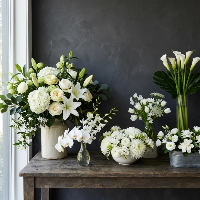 Elegant White Floral Arrangements