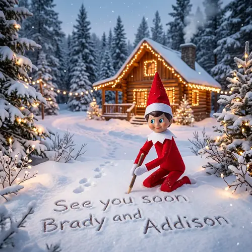 Magical Elf on the Shelf Winter Wonderland