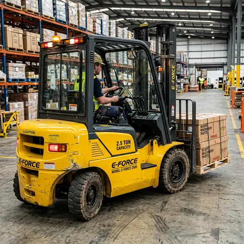 Industrial Electric Forklift Truck | 2.5 Tons | Bright Yellow Paint