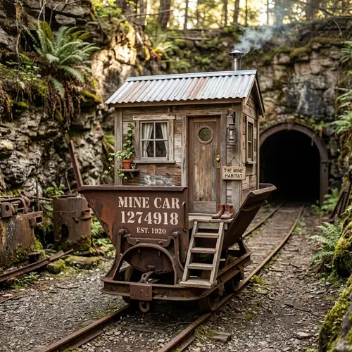 Charming Minecart Small House Ideas