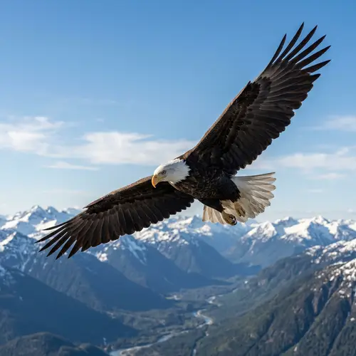 Majestic Flying Eagle - Nature's Icon