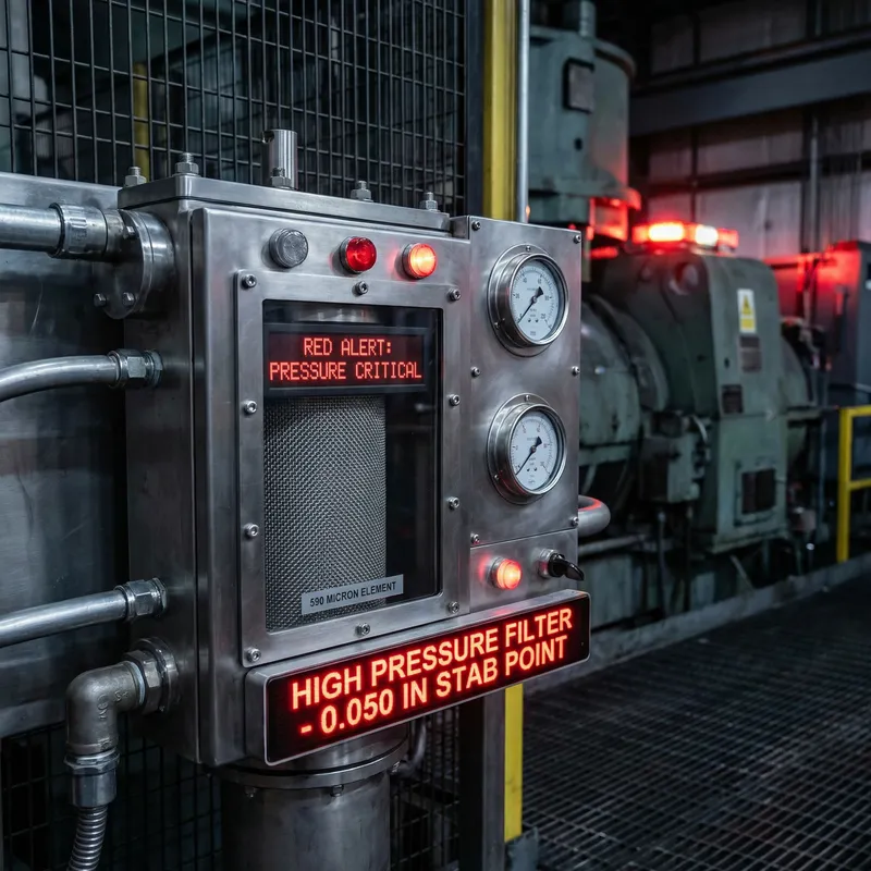 High-Pressure Red Alert Filter | Detailed 0.050 in Element Mesh