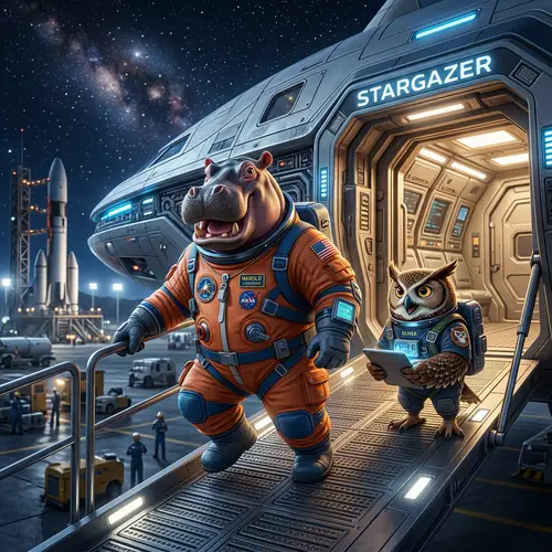 Harold the Hippo's Space Adventure with Oliver the Owl