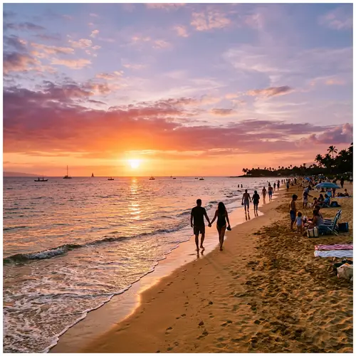 Summer Sunset on the Beach