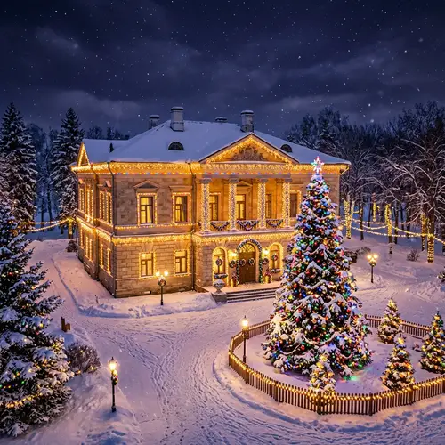 Festive Manor House in Polibino, Lipetsk | Winter Season