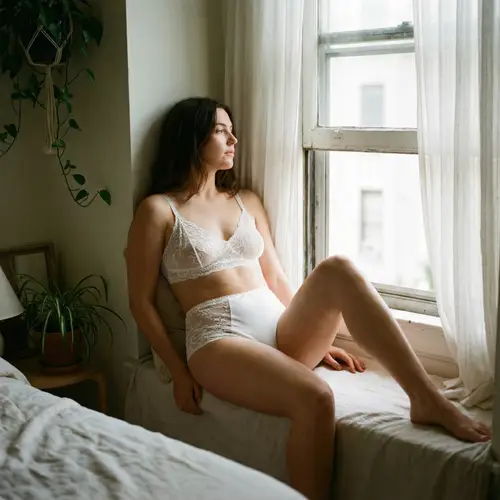 Elegant White Lace Lingerie Collection