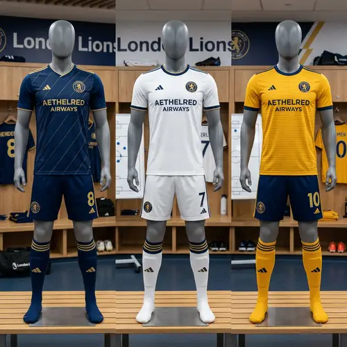 Football Team's Three Unique Jerseys