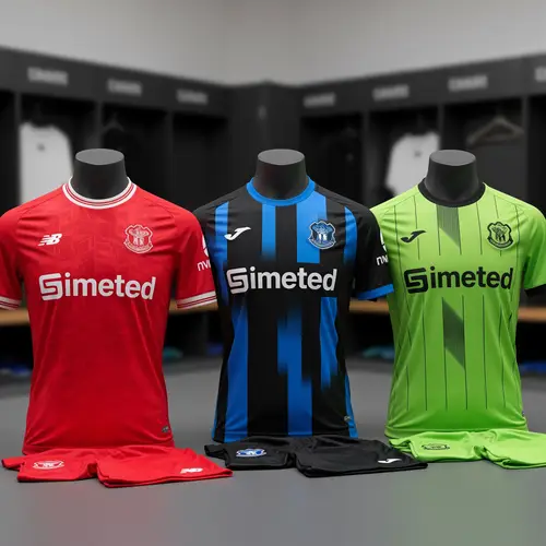 Football Team's Three Unique Jerseys