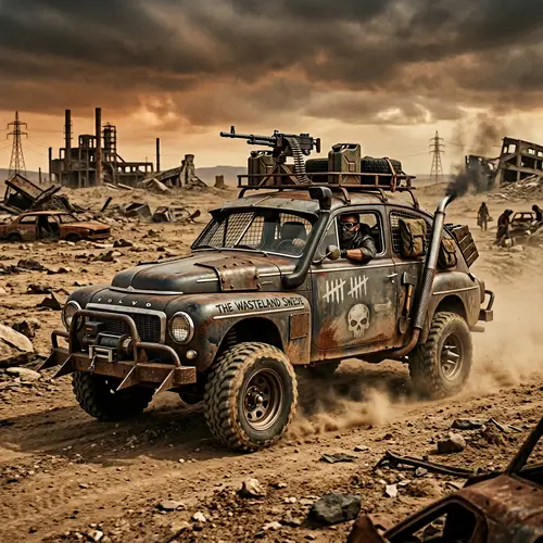 Mad Max Style Volvo PV 544 | Dystopian Apocalyptic Car