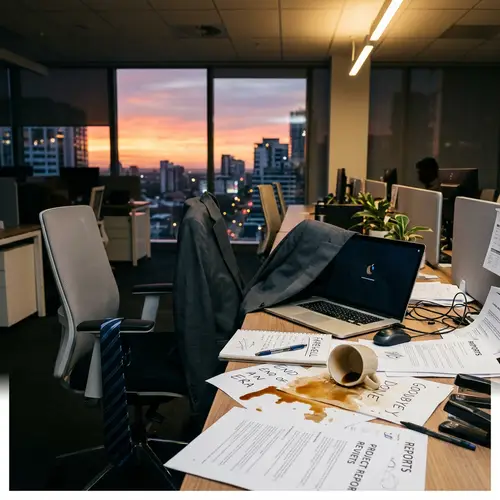 Farewell, Professionalism – Symbolic Office Scene