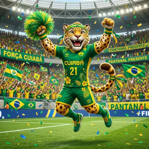 Cuiabá Esporte Club Mascot - Cheerful Sports Team Inspiration
