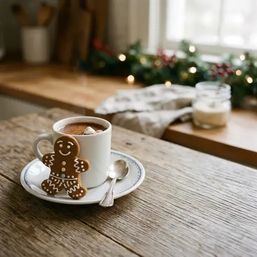 Delicious Gingerbread on a Saucer