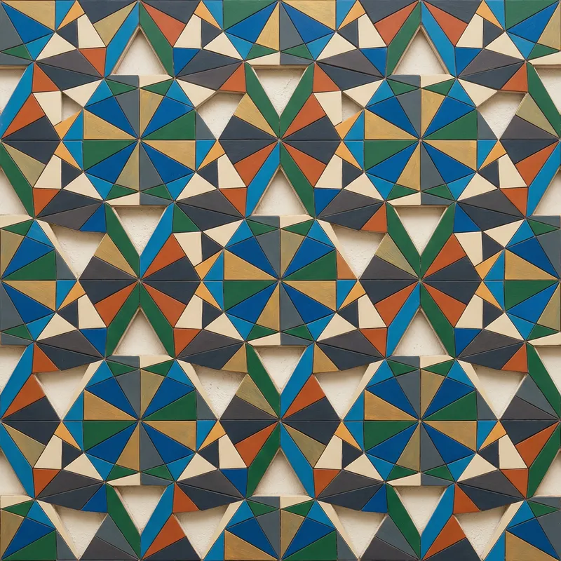 Detailed Geometric Tessellation of Interlocking Triangles
