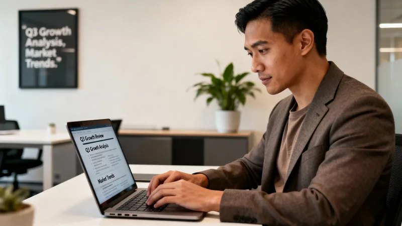 Asian American Entrepreneur Writing Business Review