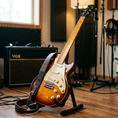 Vibrant Sunburst Electric Guitar | Maple Neck, Chrome Hardware