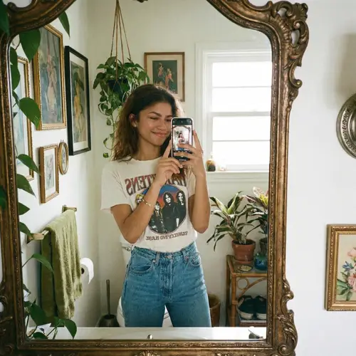 Zendaya Mirror Selfie: Stunning Reflections
