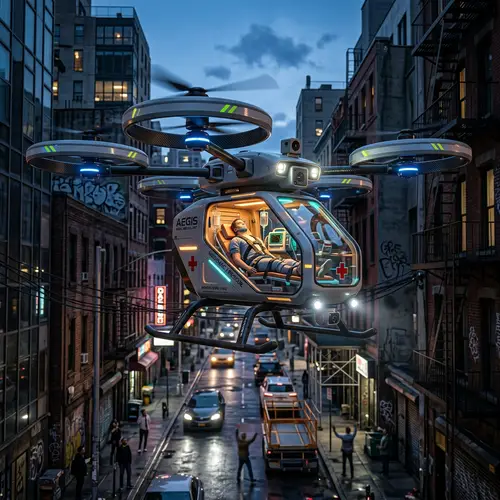 Advanced Drone for Injured Evacuation | Urban Rescue Operations