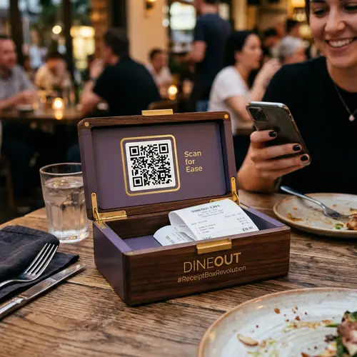 Sleek Modern Receipt Box - Revolutionizing Dining Experience