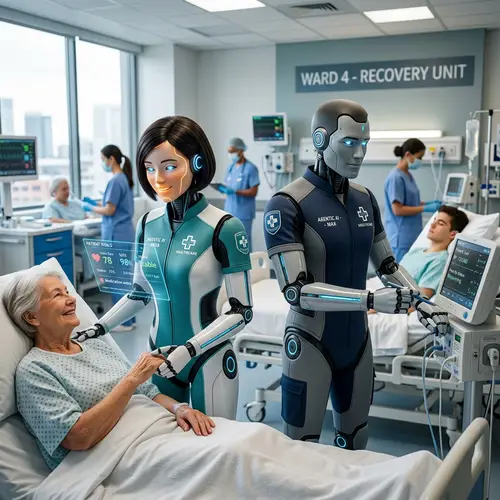 AI Healthcare Robot: Female & Male Designs