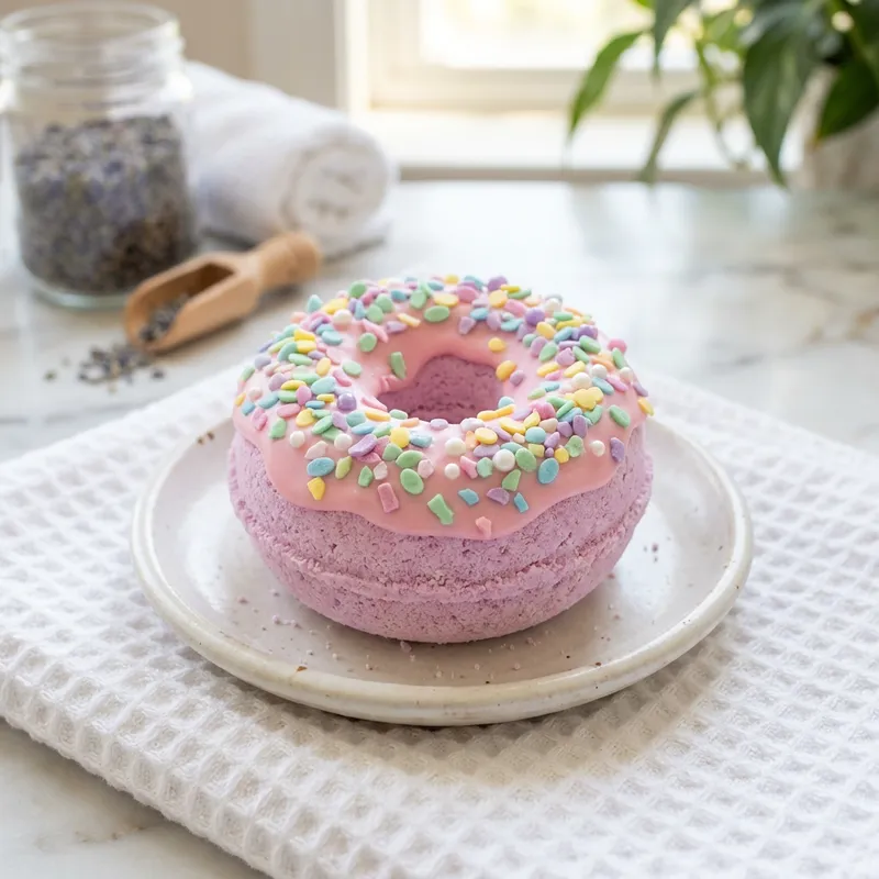 Delicious Donut Bath Bomb - Luxury Bath Product