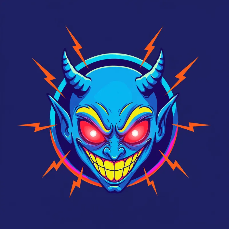 Creepy Demons Rock Band Logo Design