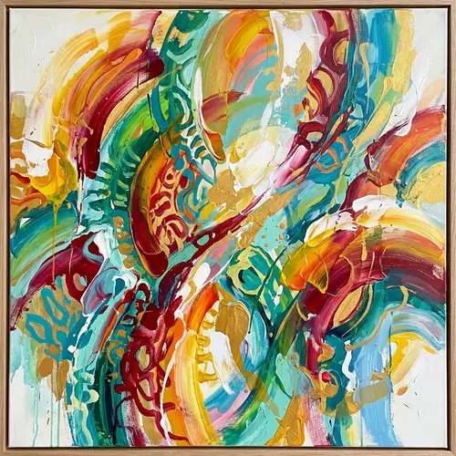 Abstract Expressionist Painting for Health | Vibrant Artwork