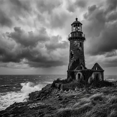 Decrepit Solitary Structure: Symbol of Decay and Loneliness