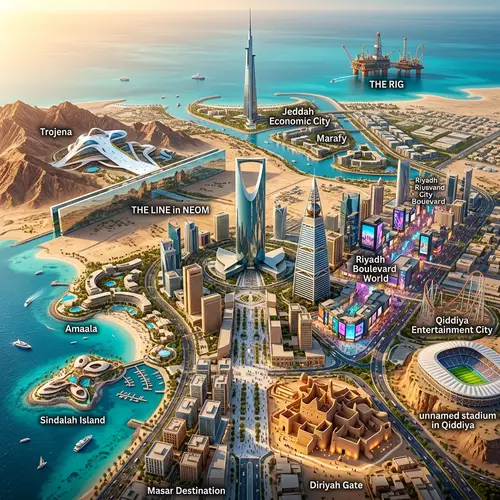 Iconic Landmarks of Saudi Arabia | Jeddah, Riyadh & Neom