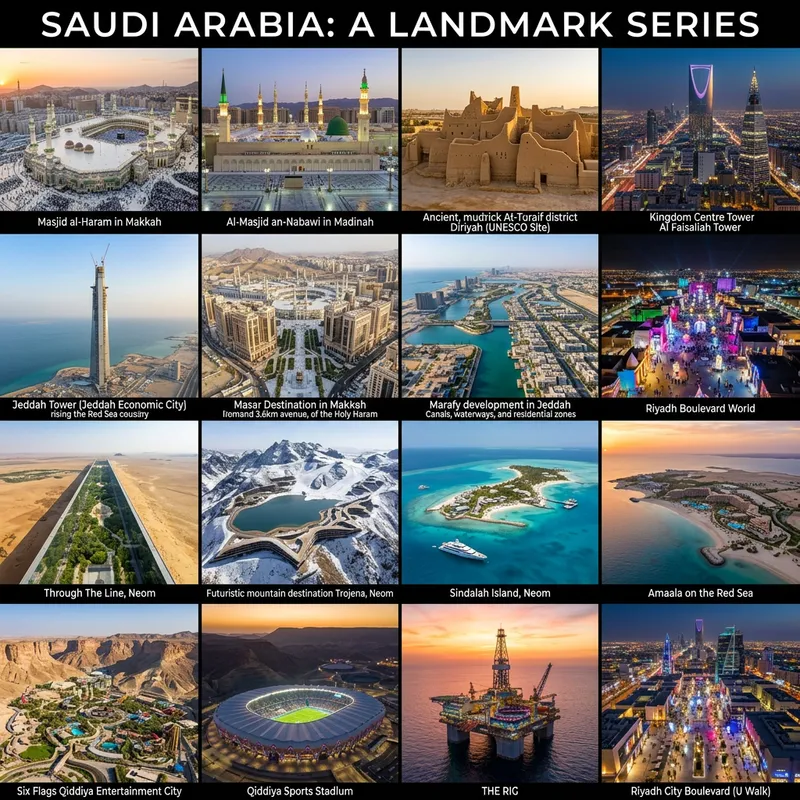 Captivating Landmarks of Saudi Arabia | Architectural Marvels & Modern Cityscapes