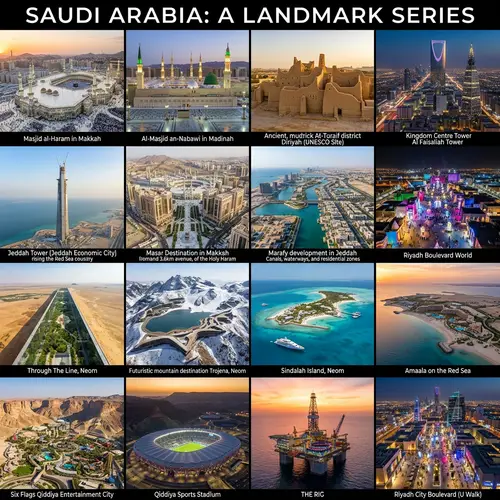 Captivating Landmarks of Saudi Arabia | Drone Photography Series