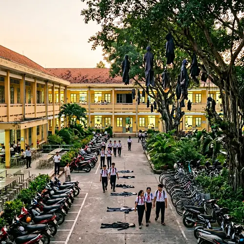 Mysterious School in Vietnam: A Haunting Morning