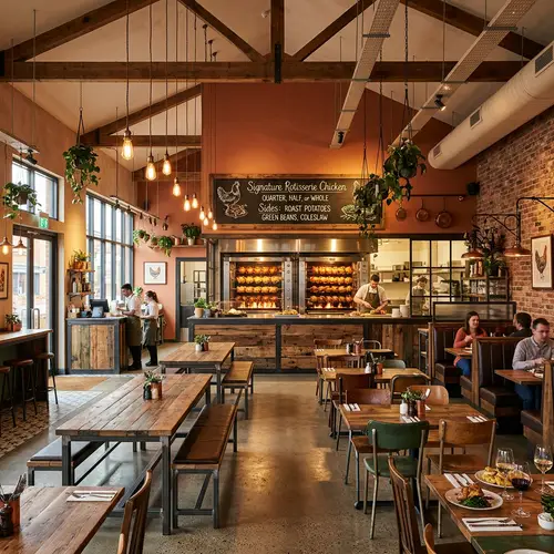 Interior Design Ideas for Rosticerrie Chicken Restaurants