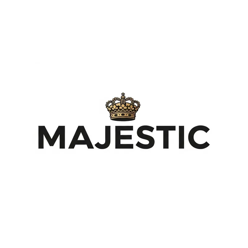 Majestic Logo Design with Crown