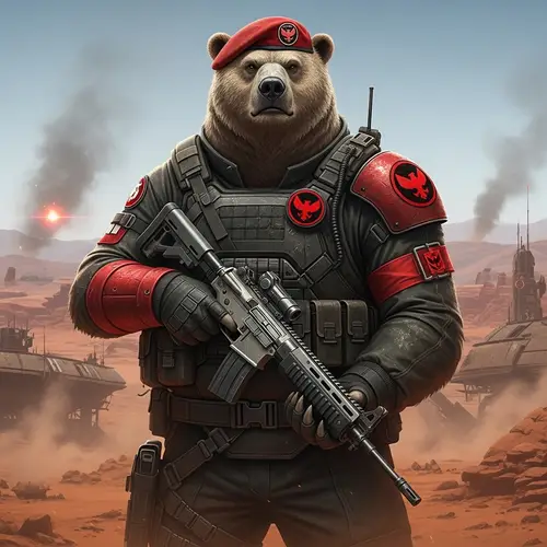 Military Bear in DayZ Red Fraction