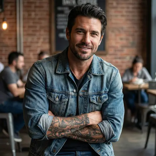 Hot Late 30s Guy with Tattoos