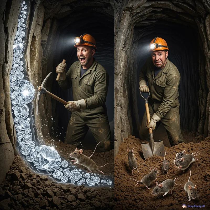Diamonds vs Rats: A Tale of Two Tunnels
