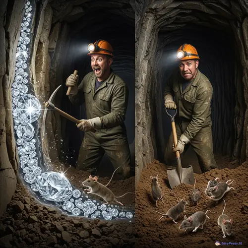 Diamonds vs Rats: A Tale of Two Tunnels