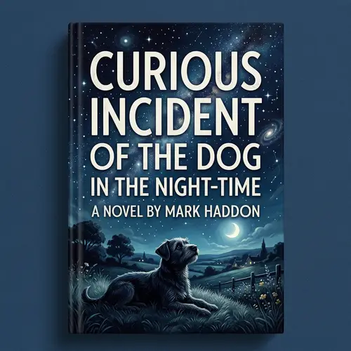 Mysterious Book Cover Design | Curious Incident of Dog in the Night Time