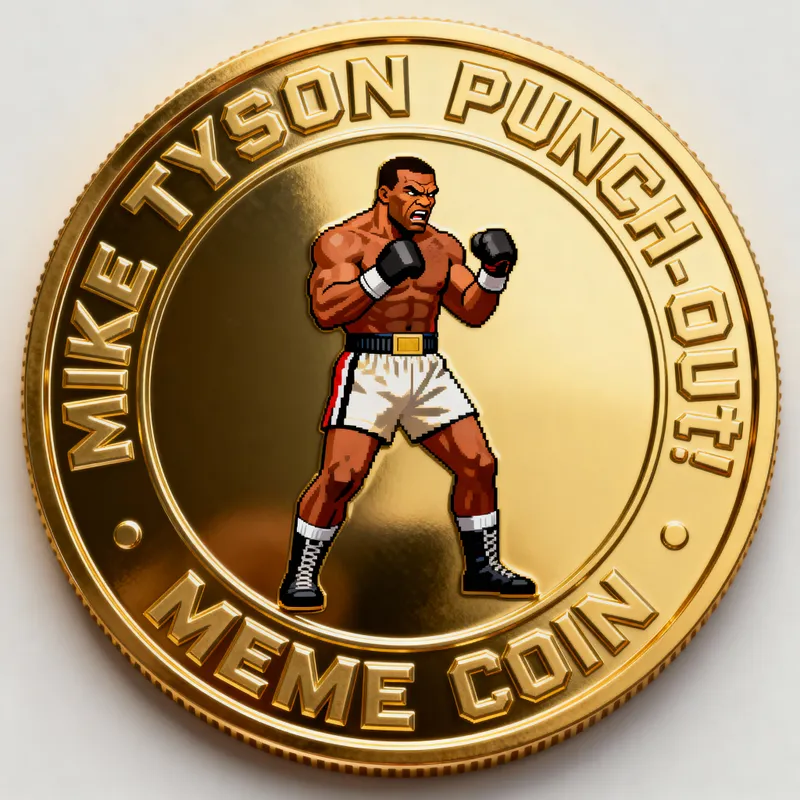 Mike Tyson Meme Coin: Punch Out Character Gold Token