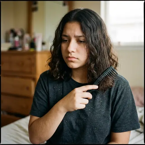 Teen Girl's Struggle with Hair Fall & Dandruff