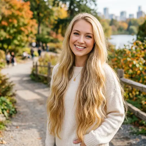 Beautiful 24-Year-Old Blonde with Long Hair